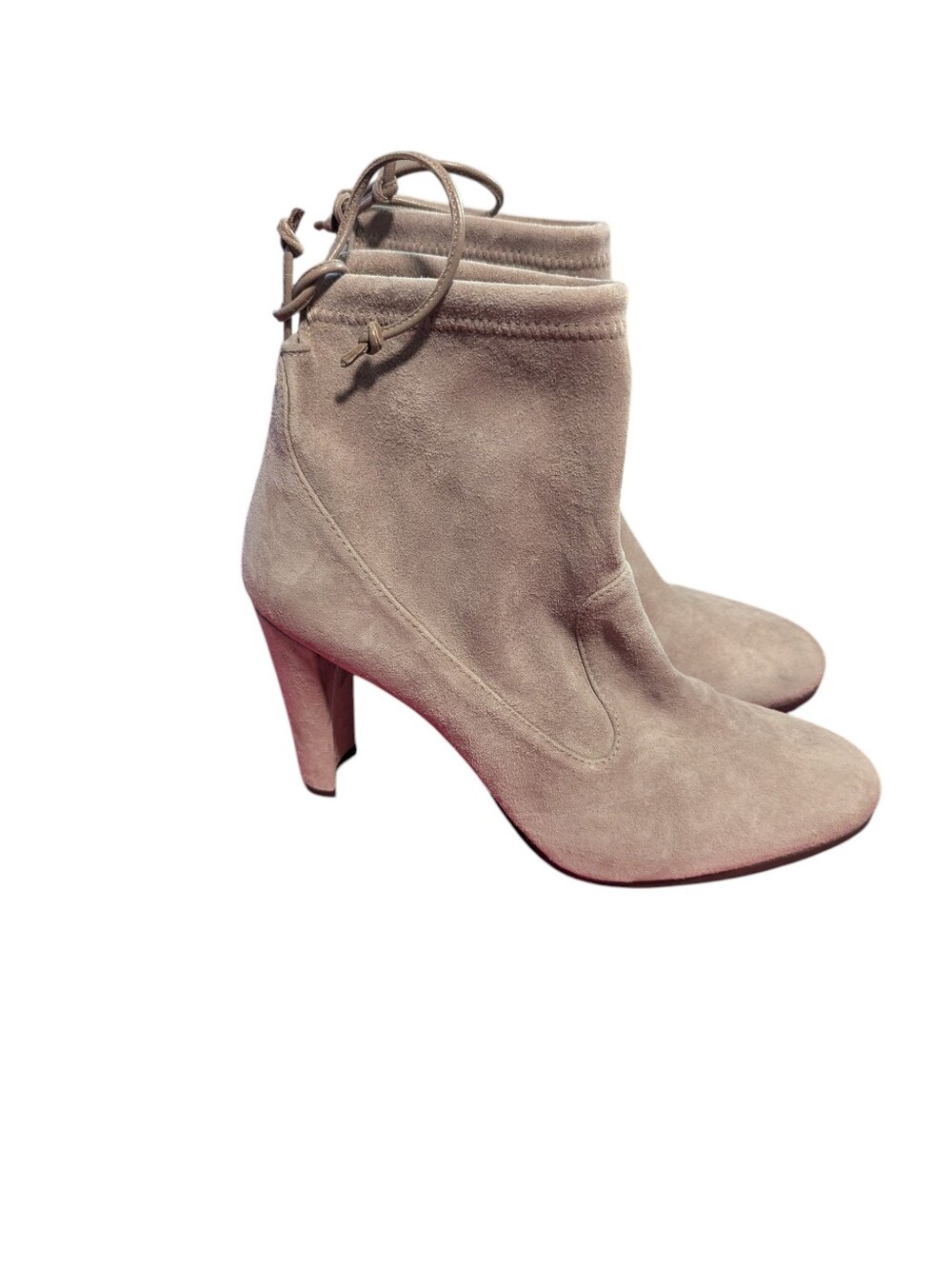 Stuart Weitzman,Glove Bootie,Topo Suede Ankle Boots, Size 8.5 - Picture 2 of 6